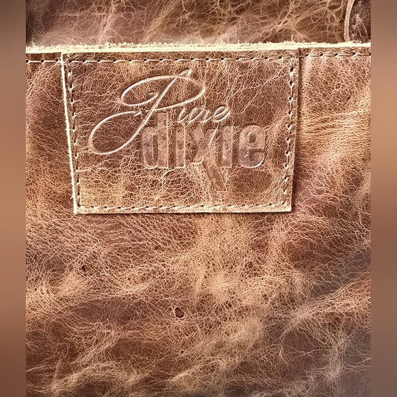 Pure Dixie Shopper Leather Handbag - Picture 9 of 10